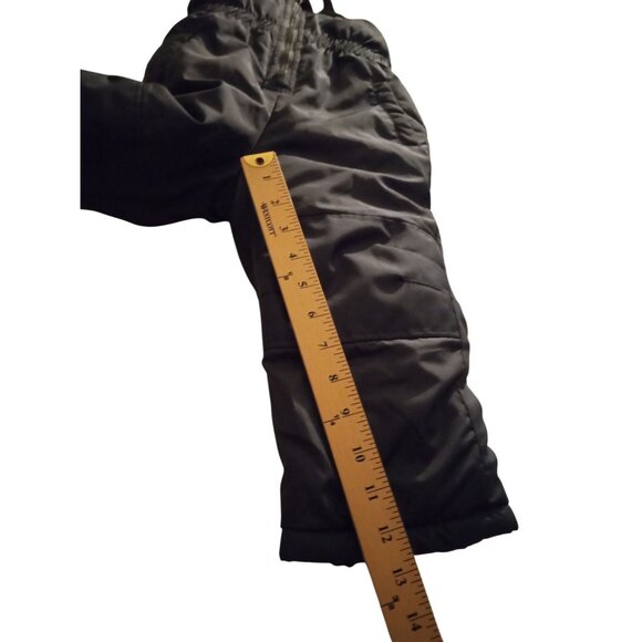 wippette Childrens size 24M Black Insulated Snow Bib Overalls Adjustable Straps - Picture 5 of 7